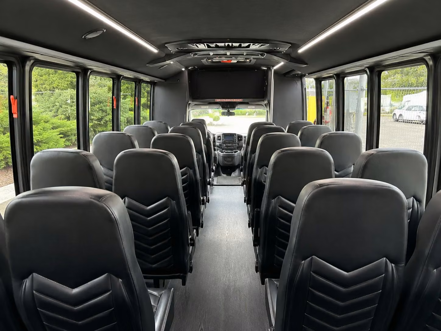 15 passenger minibus interior