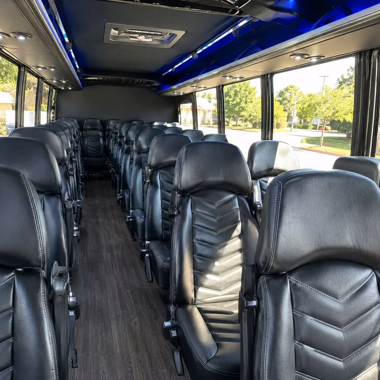 28 passenger minibus interior