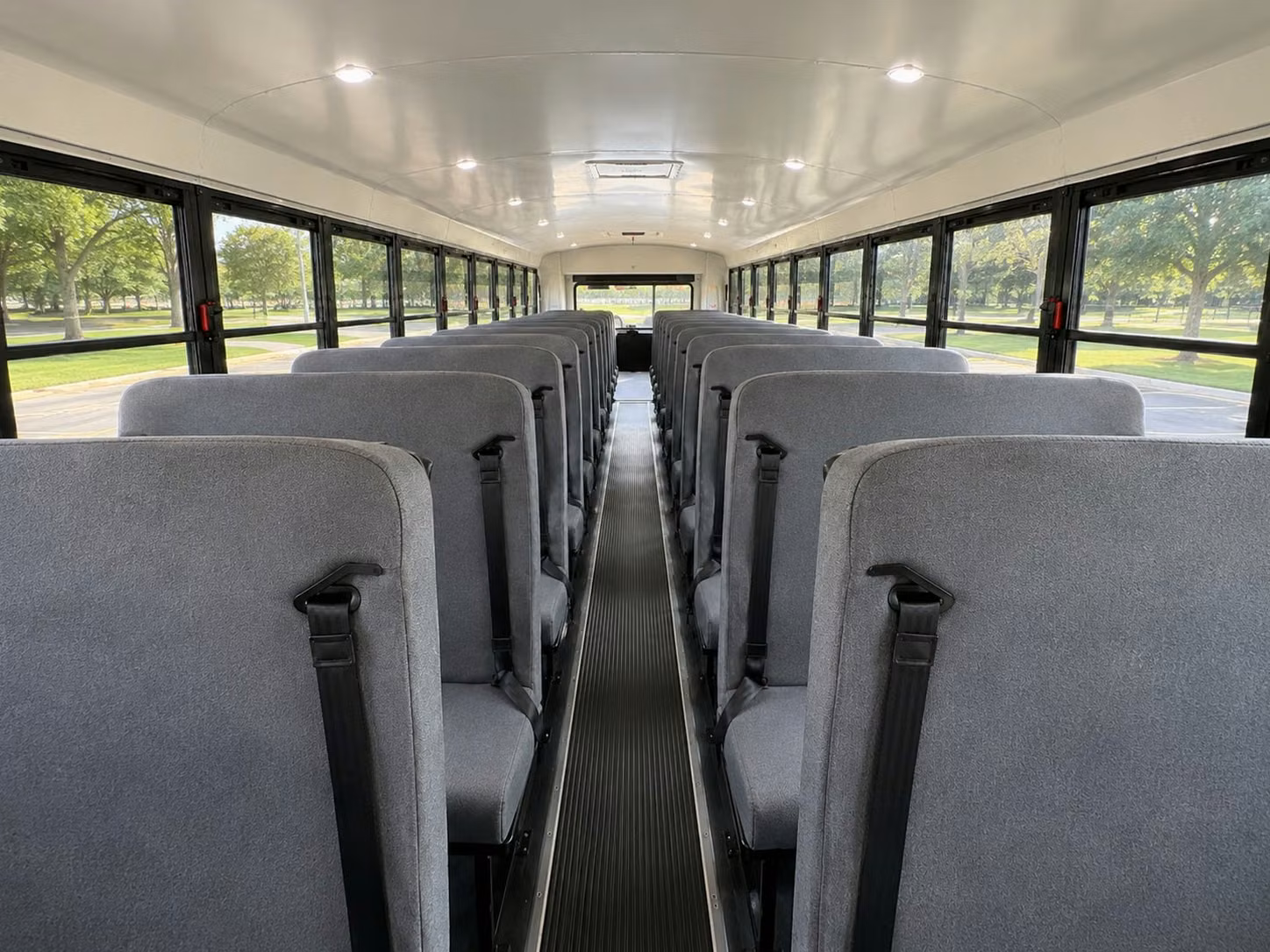 school bus inside